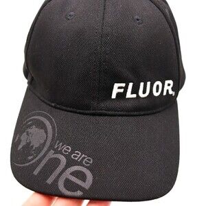 K-Products Fluor We Are One World Hat Cap Black Adjustable OS